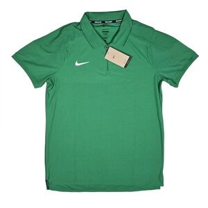 Nike Court Dri-FIT ADV Tennis Textured Polo Mens Size Slim HQ0792-310 Green